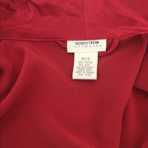 Nordstrom Intimates Long Red Velvet & Silk Robe. Lingerie & Ballerina Sleepers. - Picture 13 of 16